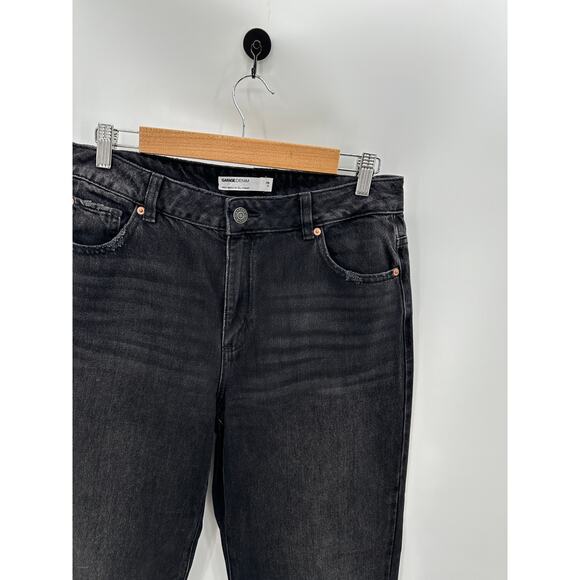 Garage Denim Black Wash 90's Straight Jeans Loose Fit Womens Size 9 - Picture 5 of 7